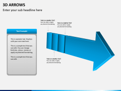 3D arrows PPT slide 2