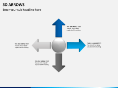 3D arrows PPT slide 4