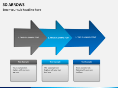 3D arrows PPT slide 5