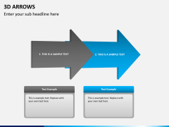 3D arrows PPT slide 6