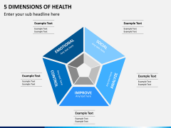 5 Dimensions of health PPT slide 1