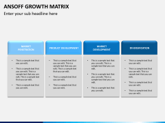 Ansoff growth matrix PPT slide 6