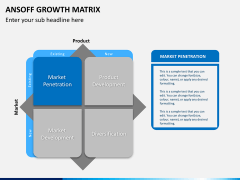 Ansoff growth matrix PPT slide 8