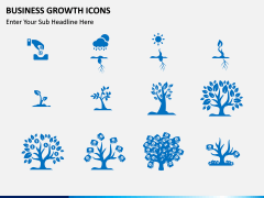 Business Growth Icons PPT slide 1