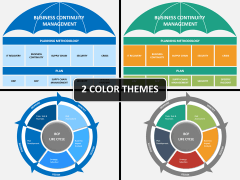 Business continuity management PPT cover slide
