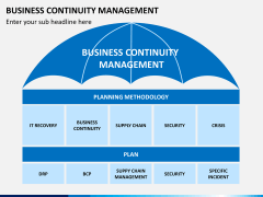 Business continuity management PPT slide 1