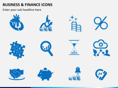 Business and finance icons PPT slide 5