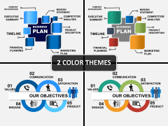 Business plan PPT cover slide 