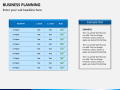 Business planning PPT slide 8