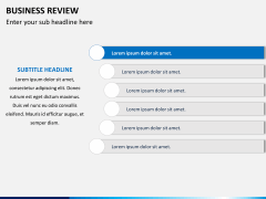 Business review PPT slide 10