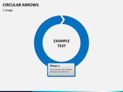 Circular arrows PPT slide 1