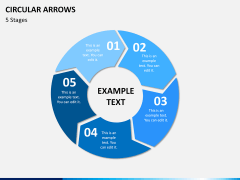 Circular arrows PPT slide 12