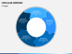 Circular arrows PPT slide 13