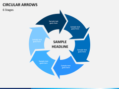 Circular arrows PPT slide 21