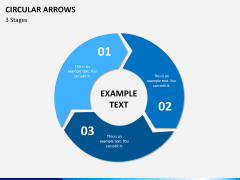 Circular arrows PPT slide 3