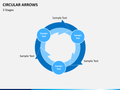 Circular arrows PPT slide 6