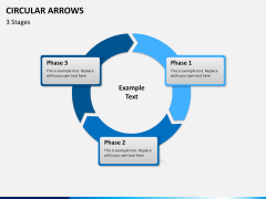 Circular arrows PPT slide 8