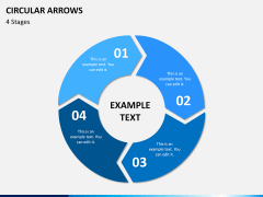 Circular arrows PPT slide 9