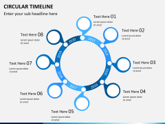 Circular Timeline PPT slide 1