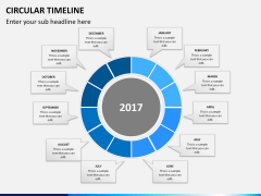 Circular Timeline PPT slide 11