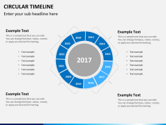 Circular Timeline PPT slide 14