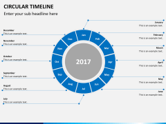 Circular Timeline PPT slide 15