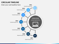 Circular Timeline PPT slide 4