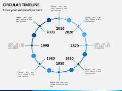 Circular Timeline PPT slide 8