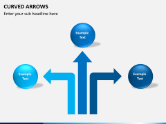 Curved arrows PPT slide 10