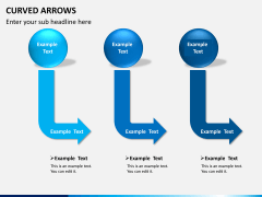 Curved arrows PPT slide 2