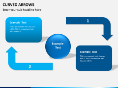 Curved arrows PPT slide 3