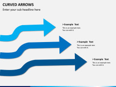 Curved arrows PPT slide 4