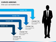 Curved arrows PPT slide 5