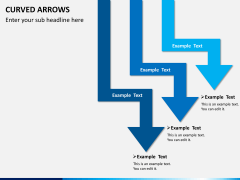 Curved arrows PPT slide 7