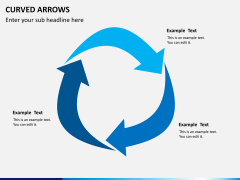 Curved arrows PPT slide 8