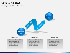 Curved arrows PPT slide 9