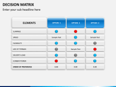 Decision matrix PPT slide 10