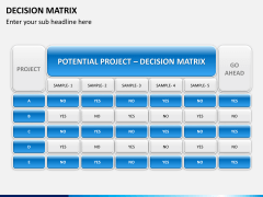 Decision matrix PPT slide 6