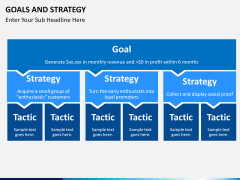 Goals and Strategy PPT slide 1