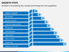 Growth steps PPT slide 2