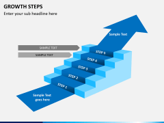 Growth steps PPT slide 3