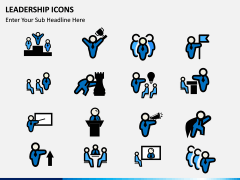 Leadership icons PPT slide 10