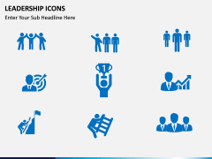 Leadership icons PPT slide 3