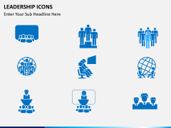 Leadership icons PPT slide 4