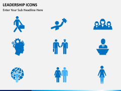 Leadership icons PPT slide 5