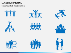 Leadership icons PPT slide 7