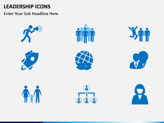 Leadership icons PPT slide 8