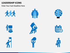 Leadership icons PPT slide 9