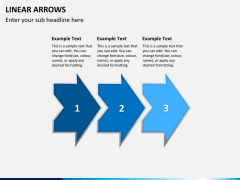 Linear arrows PPT slide 1