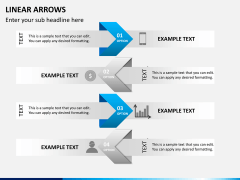 Linear arrows PPT slide 10